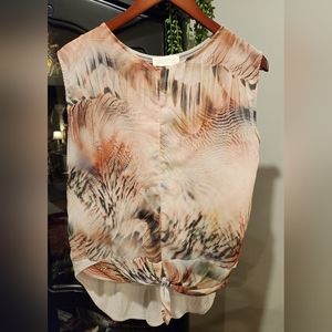 Zara semi sheer sleeveless top